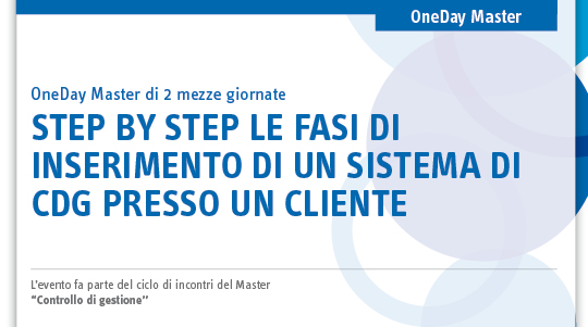 Immagine Step by step le fasi di inserimento di un sistema di CDG presso un cliente
 | Euroconference